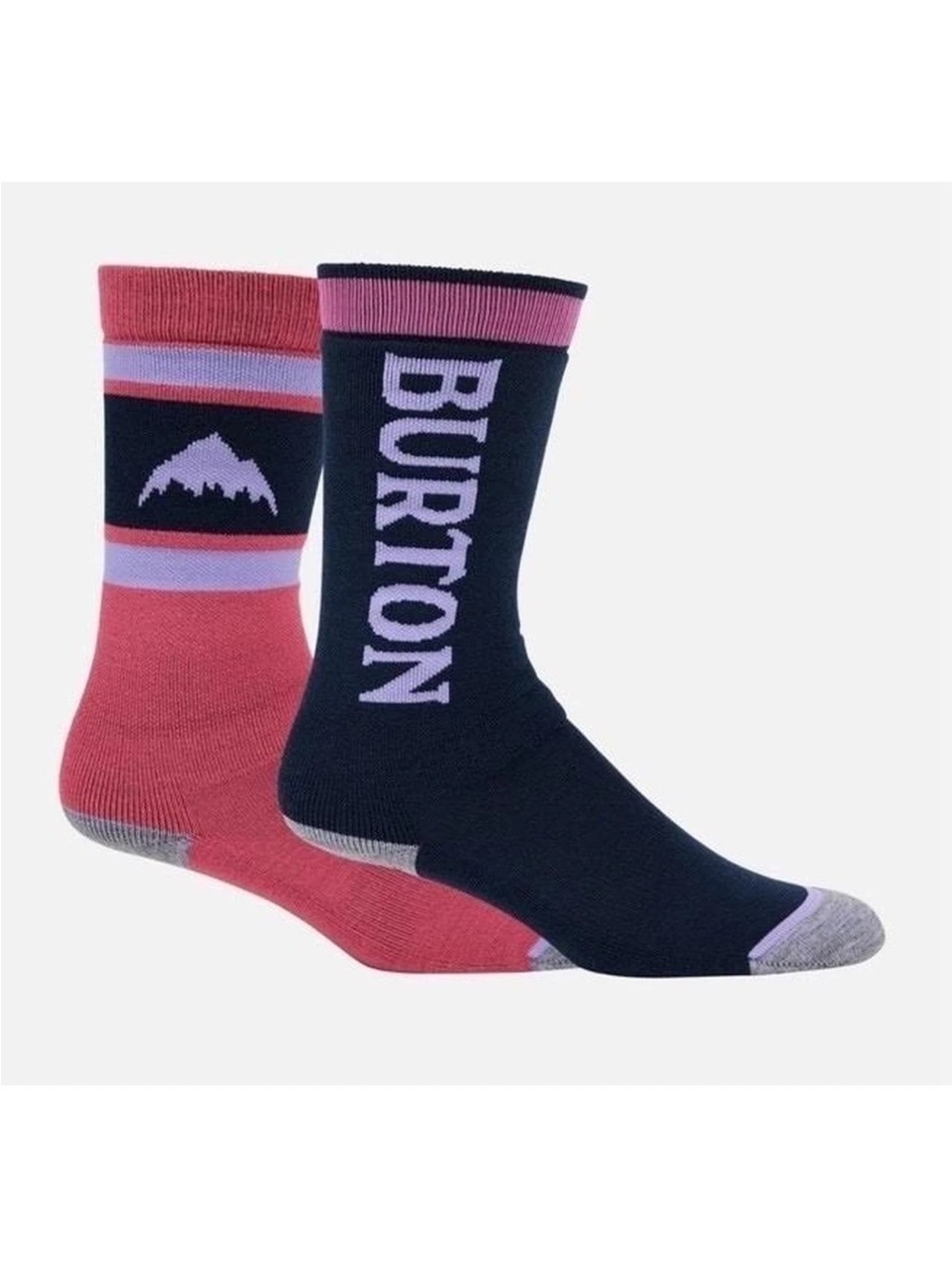 NEW Kids Burton Weekend Midweight Ski Socks FOUR PAIRS Pink Blue Size M/L 2 - 4